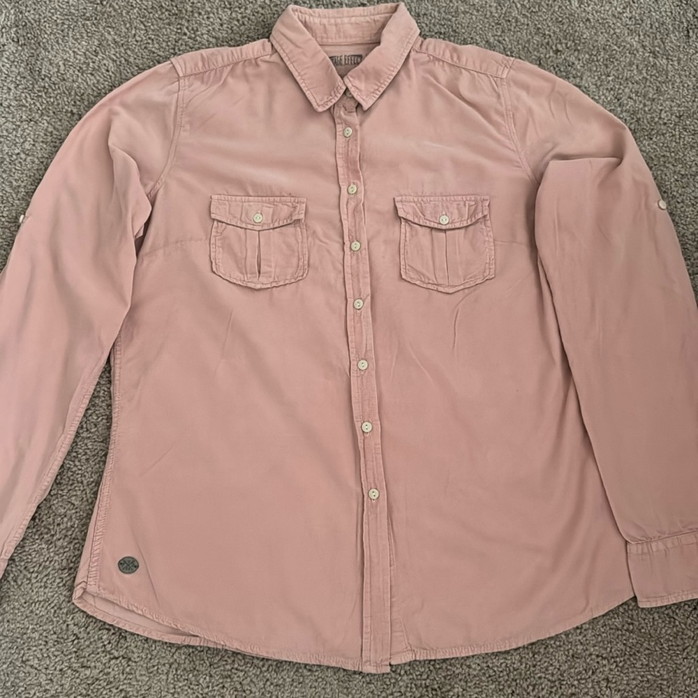 Women's Pink Button-Up Shirt